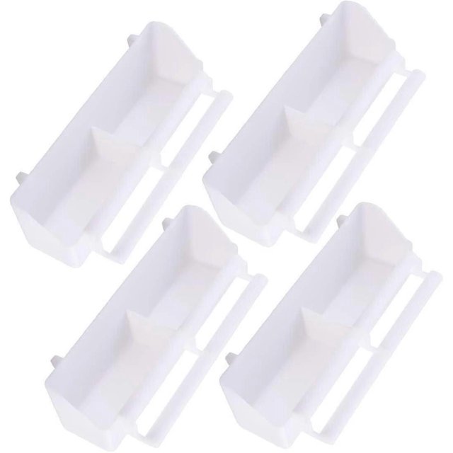 4 Pack Parrot Cups for Birds, Bird Cage Cups, Bird Cage Feeder, Bird Cups, Bird Bowls for Cage, Plastic Hanging Cups for Small Birds