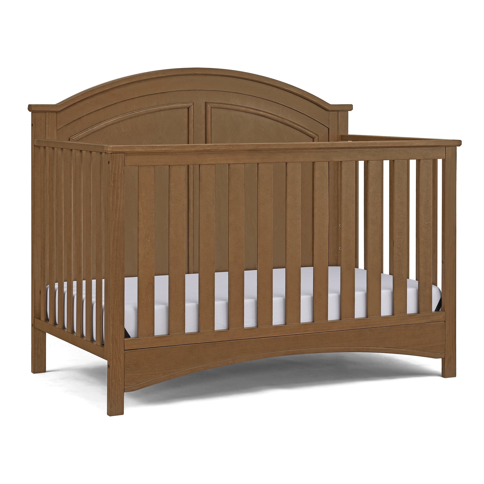 Delta Children Perry 6-in-1 Convertible Crib, Greenguard Gold Certified, Converts to Toddler Bed, Daybed, Sofa Bed & Full-Size Bed with/without Headboard, Fits Standard Crib Mattress, Chestnut