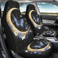 thumbnail image 4 of XYZCANDO Butterfly Moon Car Front Seat Covers for Man Waterproof Front Seat Cover Set Washable Elastic, for SUV Vehicle Truck, 4 of 10