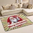 thumbnail image 2 of SKYSONIC Vintage Santa Claus Non-Slip Area Rug, Retro Christmas Greeting Floor Carpet Comfort Floor Mats Decor for Indoor Front Porch Living Room Bedroom Kitchen, 36"x24", 2 of 5