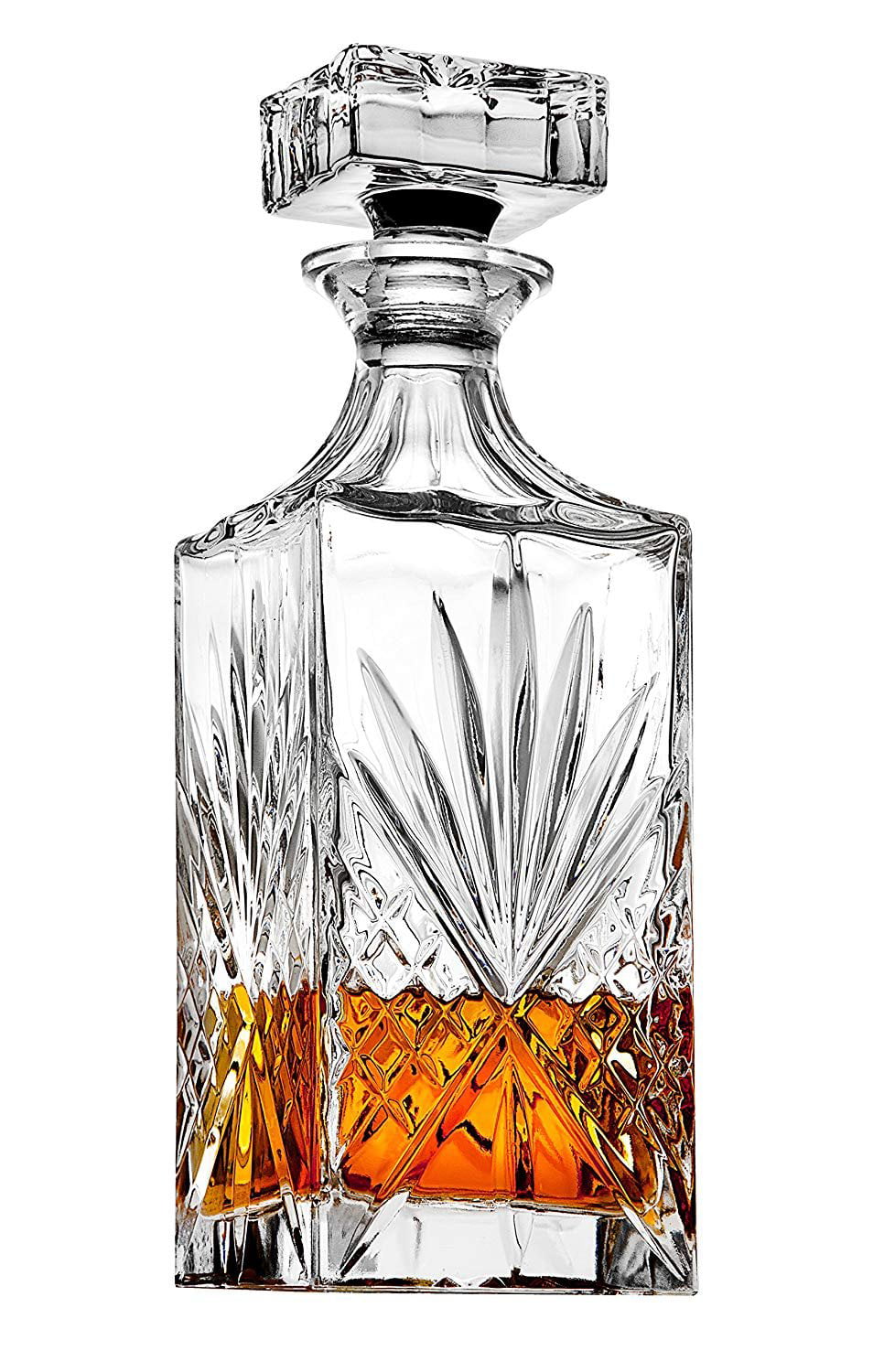 Includes 2 DOF whisky glasses Whiskey Decanter set for Liquor Scotch Bourbon or Wine 