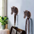 thumbnail image 3 of Perchero colgante con forma de animal bonito para abrigos, sombreros, ropa, decoración de baño y dormitorio (forma de caballo), 3 of 5