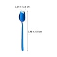 thumbnail image 3 of 6pcs Stainless Steel Sporks Fork Spoons Dual-use Dessert Fork Spoons Home Supplies, 3 of 6