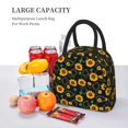 thumbnail image 5 of Pofeuu Sunflowers3 Print Lunch Bag for Adult Insulated Lunch Box,Leakproof Cooler Food Lunch Containers Reusable High Capacity Lunch Tote Bags-One Size, 5 of 6
