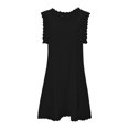 thumbnail image 4 of GEWSEY Womens Pleated Front Tank Dresses Fashion Spring Sleeveless Pockets Sundress Casual Summer (Black, XL), 4 of 6