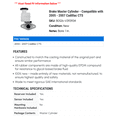 thumbnail image 2 of Brake Master Cylinder - Compatible with 2005 - 2007 Cadillac CTS 2006, 2 of 2