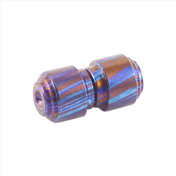 Material de Titanio Damasco, Cuchillo Plegable Azul Tostado, Perno Prisionero, Tornillos de Empuje, Botón para Remaches de Cuchillos Bugout 535 Hechos en Banco