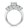 thumbnail image 2 of 14k White Gold Five Stone Diamond Trellis Engagement Ring Size 7, 2 of 2