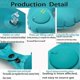 thumbnail image 4 of Almohada de cuello en forma de U ZHAOCHENG almohada de viaje inflable de felpa suave, 4 of 5