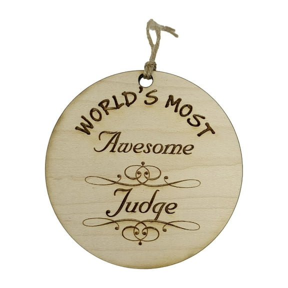 Worlds most Awesome Judge - Ornament