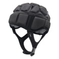 thumbnail image 2 of Casco de rugby Soledad EVA de alta densidad de cabeza suave casco de fútbol casco de monopatín de hockey Negro L, 2 of 8