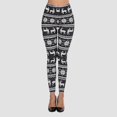 thumbnail image 2 of Fiaer Womens Christmas Leggings Oversized Xmas Yoga Pants Cute Graphic High Waisted Slim Fit Tight Trousers White XXL, 2 of 8