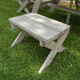 thumbnail image 4 of KidKraft Wooden Octagon Table, Stools & Umbrella Set, Kids’ Outdoor Furniture, Barnwood Gray & Navy, 4 of 6