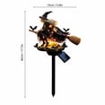 thumbnail image 2 of 17.7 Inch Halloween Witch Garden Wind Spinner with Solar Light, Metal Outdoor Yard Stake Decoration, Spooky Lawn Ornament for Garden Patio Pathway Fall Decor, 2 of 4