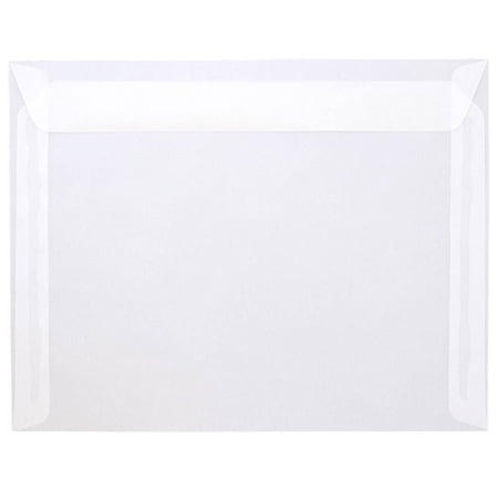 UPC: 0609722982023 | JAM 9.5×12.6 Translucent Envelopes  Clear  25/Pack