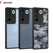 IBMRS For vivo s16/s16pro/v27/v27pro Case,Translucent Shockproof Phone Cover (Camo Black)