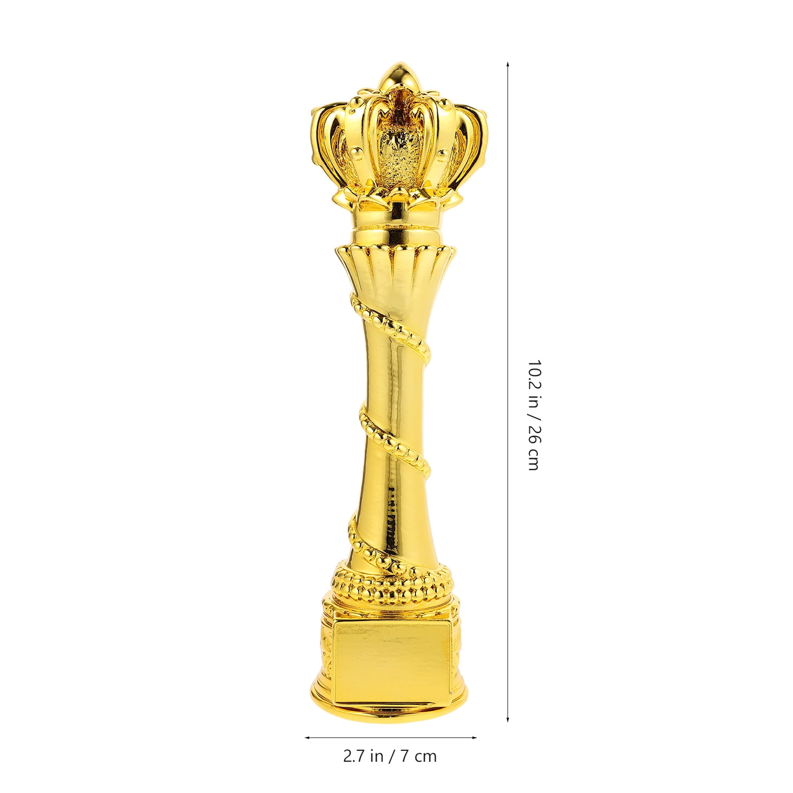 FRCOLOR Golden Resin trophy for Award Best Band Gift Plated Gold Compact Prize