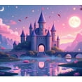 thumbnail image 3 of Enchanted Castle Backdrop Birthday Party Fairytale Banner Magical Evening Decorations Landscape Background Kids Event Celebration Photography Prop, 3 of 3