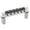 Chrome, variant on LOOKSEVEN 6-String Electric Guitar Roller Saddle Bridge Tune-O-Matic with Studs Replacement Part For Epiphone LP SG (Chrome)