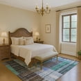 thumbnail image 7 of Addison Rugs Mayfield Premium Machine Washable Transitional Stripes Teal Rectangle Rug, 10' x 14', 7 of 7