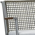 thumbnail image 4 of Afuera Living Contemporary Aluminum Patio Rocker Bench in Gray, 4 of 5