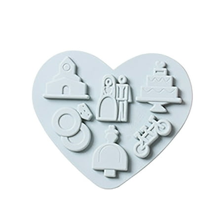 

6 Epoxy Day Tool With Small Love Silicone Wedding Valentine s Chocolate Themed Tool Baking Cake Kitchen，Dining Bar