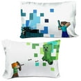 thumbnail image 4 of Minecraft Ensemble de Draps 4-Pièces pour Lit 2 Places, 100% Polyester Pour Enfants, 4 of 4