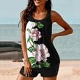 thumbnail image 2 of Kinrui Womens Tankini Bathing Suits Two Piece Modest Swim Tank Tops Floral Print Swimsuits Sports Swimwear with Board Shorts Multicolor,L, 2 of 6