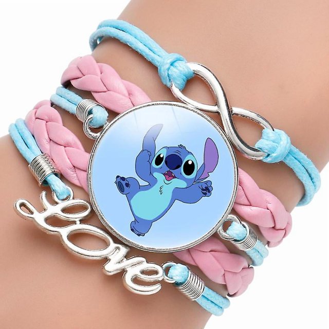 Twin Six Stith Ohana Bracelet Charm, Family Blue And Purple Leather Hand Chain Bracelets, Gifts For Women And Girls
