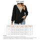 thumbnail image 4 of Blusa Con Ribete De Encaje De Guipur Y Manga Larga, Top Informal Con Escote En V Ajustado, Camisa Tipo Chaleco De Gasa Para Mujer, 4 of 4
