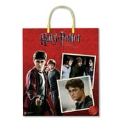 Harry Potter Halloween Gift Bag, Red, Featuring Harry, Ron, and Hermione Scenes