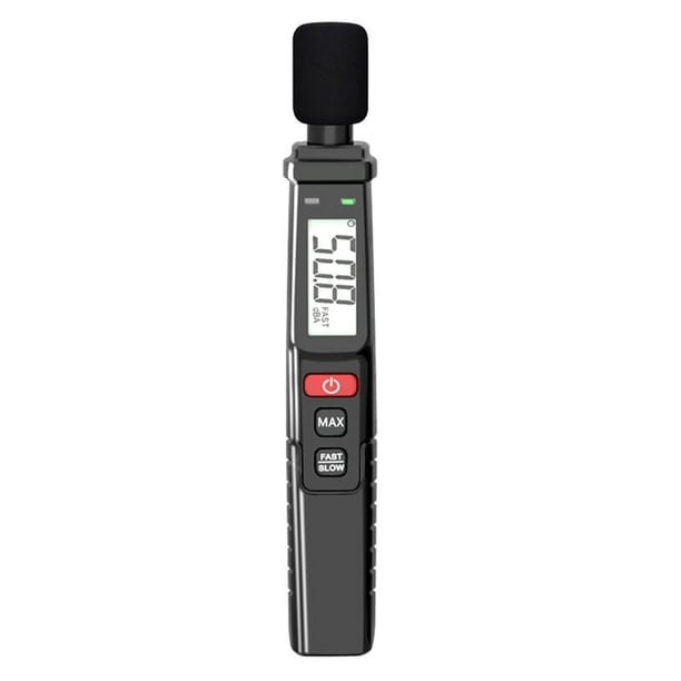 Medidor de Ruido Digital Sonido DB Portátil Instrumento Medición Audio Ponderado A 30-130 Monitor Decibelios