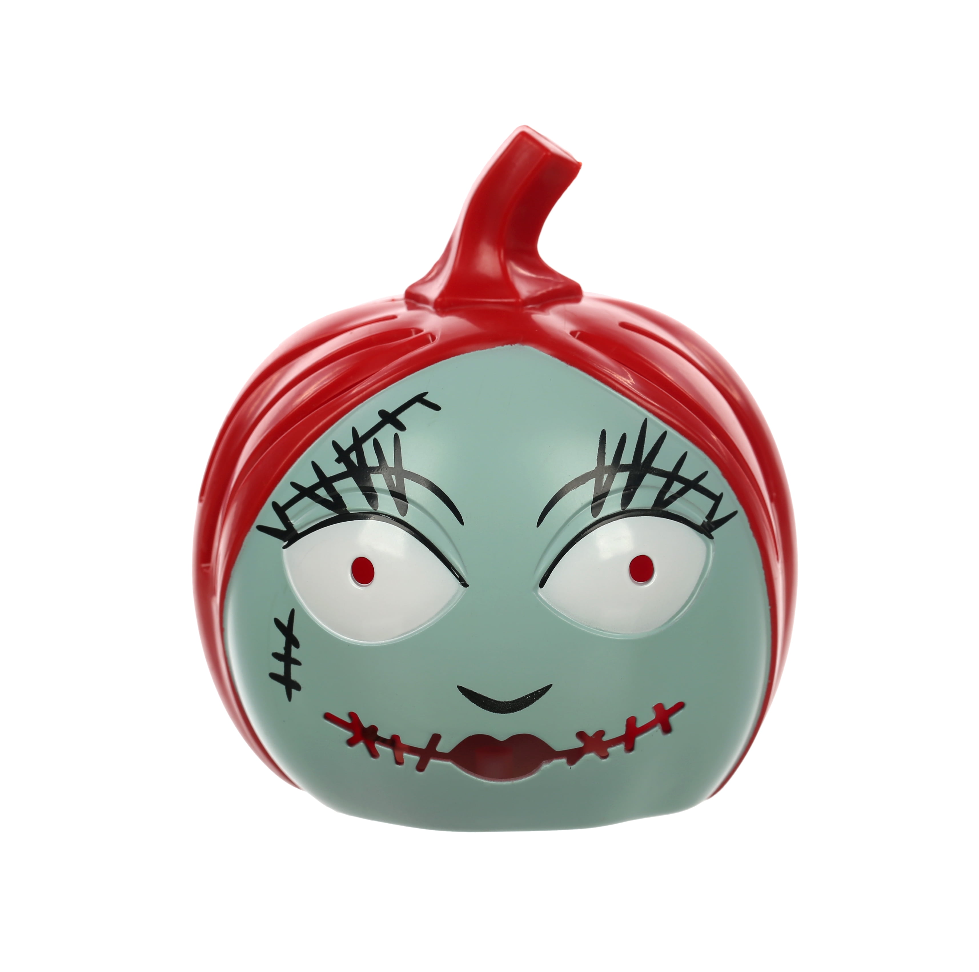 Disney's The Nightmare Before Christmas Sally Mini Light Up Halloween Pumpkin Decoration, 3.5", Multi Color, Rigid Plastic