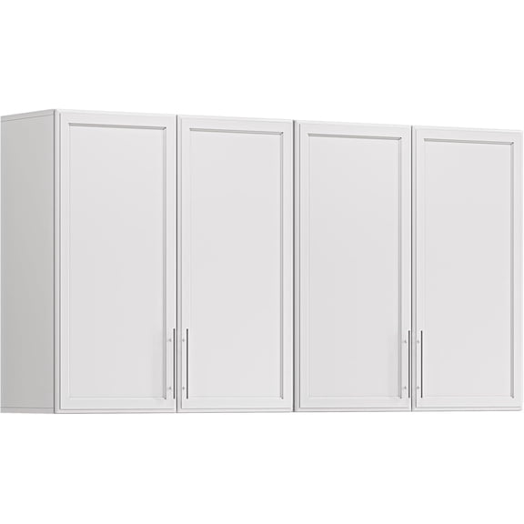 Large Laundry Room Wall Cabinet with Adjustable Shelf,Wall Mounted Kitchen Cabinets with Two Shaker Doors,Upper Storage for Laundry Room, Bathroom, Kitchen,30" W X 2