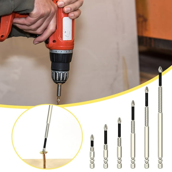 LPSSTORE Bit with Threaded Durable Screwdriver Drill Bit Set Screwdriver Set