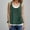 Army Green, variant on Rciityk Tank Top for Women Summer Crew Neck Sleevelss Tunic Casual Loose Fake Two Solid Color Flowy Shirts Clothes