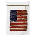 thumbnail image 3 of Ambesonne Prehistoric Country Tablecloth Rectangular Table Cover, Rustic Flag, 52"x70", Multicolor, 3 of 4