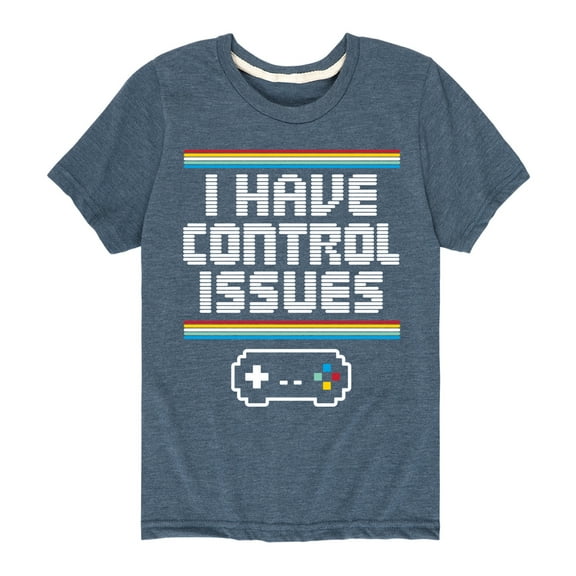 Instant Message - Gamer - I Have Control Issues - Toddler & Youth Short Sleeve Graphic T-Shirt