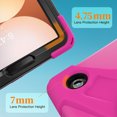 thumbnail image 4 of For Samsung Galaxy Tab A11 2025/Tab A9 2023 Case 8.7 inch (SM-X133/X135/ SM-X110/X115), 360 Hand Strap, Shoulder Strap, Kickstand, Rugged Drop Protection, Rose, 4 of 6