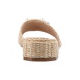 thumbnail image 4 of Journee Womens Justina Slip On Raffia Flat Sandals, 4 of 10