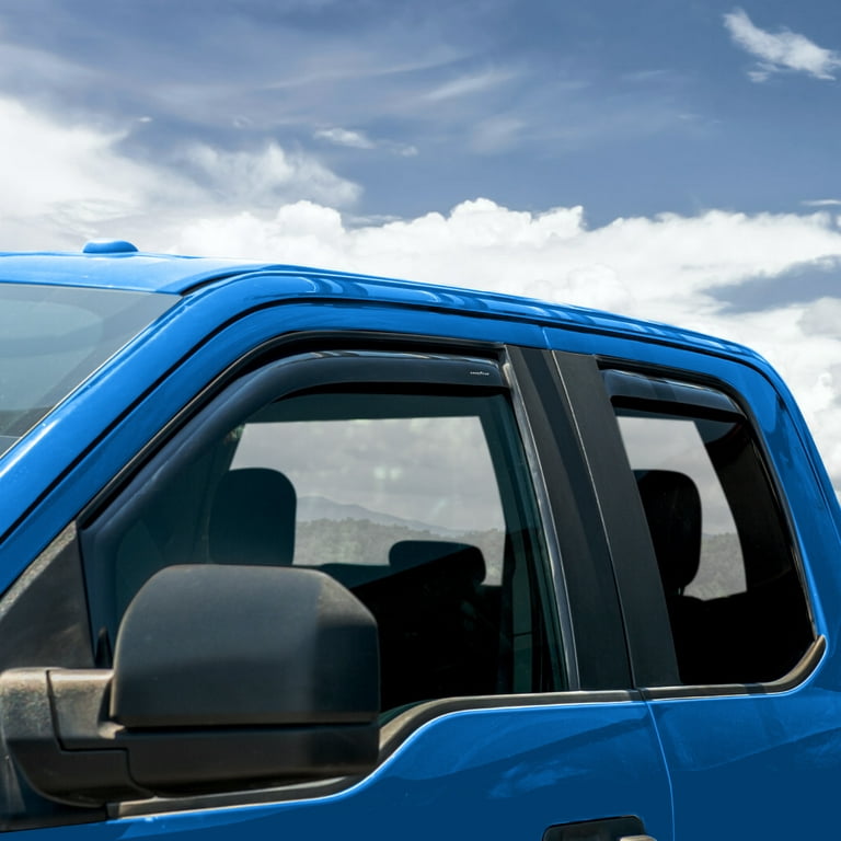 Goodyear GY003195LP Lot de 4 déflecteurs de fenêtre latéraux incassables  pour camions Ford F150 SuperCab 2004-2014 SuperCab – Visières de fenêtre pour  voitures, pare-vent, accessoires de camion : : Auto