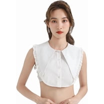 Camicover Half Shirt Blouse with Detachable False Collar for Women & Girls