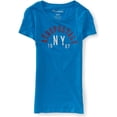 thumbnail image 1 of Aeropostale Ny 1987 Camiseta gráfica para mujer, azul, extragrande Aeropostale  Camiseta gráfica, 1 of 1