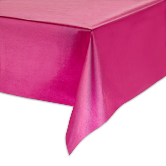 Rectangular 54" x 84" Burgundy Plastic Table Cover, by Way To Celebrate