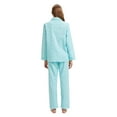thumbnail image 3 of GLOBAL Womens Flannel Cotton Pajama Set Long PJs Flannel Loungewear Sleepwear,Size S-3XL, 3 of 6