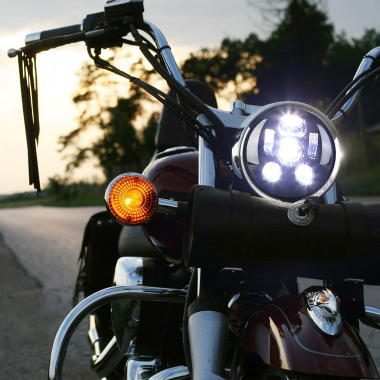 iMounTEK 5.75In LED Headlight Motorcycle Projector Headlamp Fit