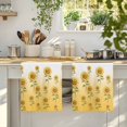 thumbnail image 4 of Sunflower Kitchen Towels Set of 2, Watercolor Yellow Flower Gradient Plant Soft Microfiber Dish Towels, Absorbent Quick-Dry Washable Dishcloths for Kitchen Cleaning, Drying Dishes, 18x28 Inches, 4 of 9