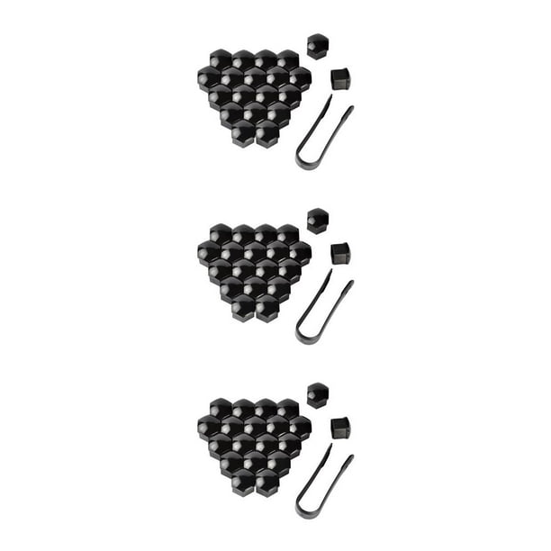 Scienceny Paquete de 20 tapas de tuercas de rueda de coche universales antioxidantes cubierta de tornillo de cubo de coche reemplazo tuercas de Type3 NO3
