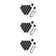 thumbnail image 5 of Sidaley Paquete de 20 tapas de tuercas de rueda de coche universales antioxidantes cubierta de tornillo de cubo de coche reemplazo tuercas de Type8 NO8, 5 of 6