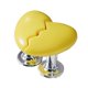 thumbnail image 1 of Botón de presión perfecl para inodoro en forma de corazón amarillo, 1 of 8